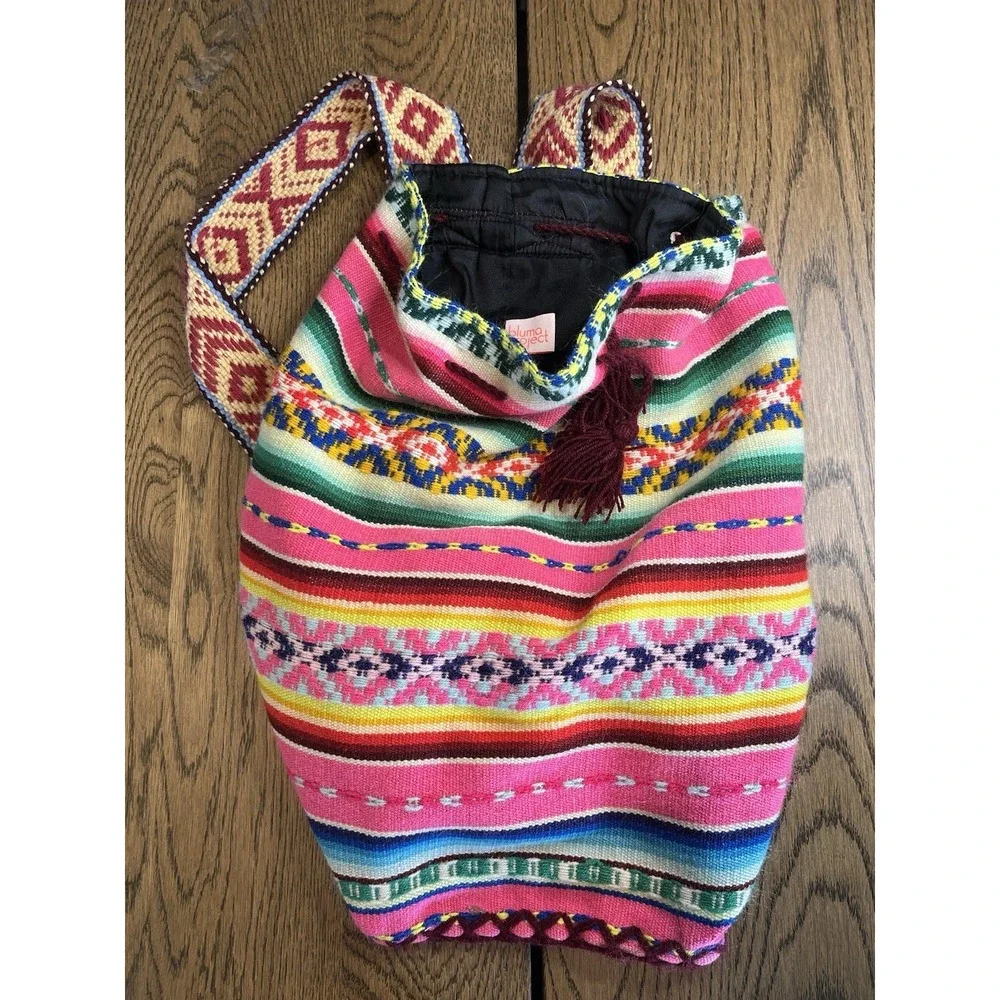 Bluma Project Backpack Women's Peru Drawstring‎ Bag Spring Statement